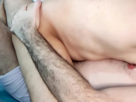Horny guy reaches climax without physically stimulating his penis