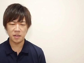 Japanese gay boy Kazuya's solo playtime