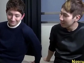 Japanese hunk dominates young Asian guy in rough sex