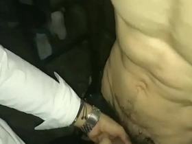 Steamy Asian gay threesome with outdoor elements and BDSM
