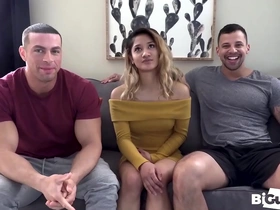 Muscular gay jocks dominate petite Asian