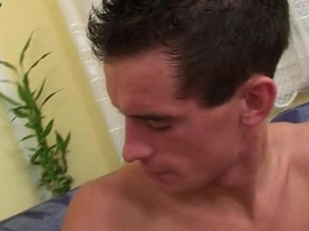 Latino gays suck and jerk off in European-themed gay porn