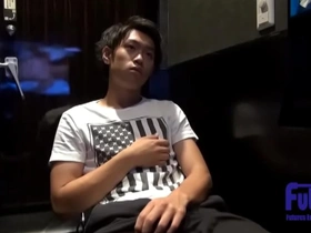 Newcomer gay masturbator takes on Johnny's-style performance