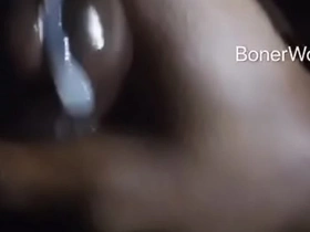 Soloboy with oiled-up body masturbates to Asian porn